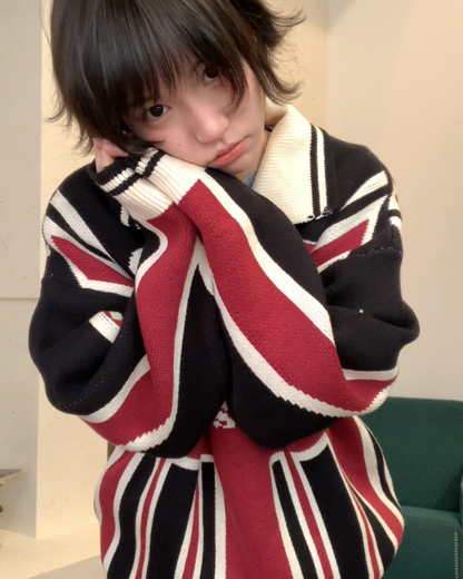 デザインニットポロシャツ B0105
