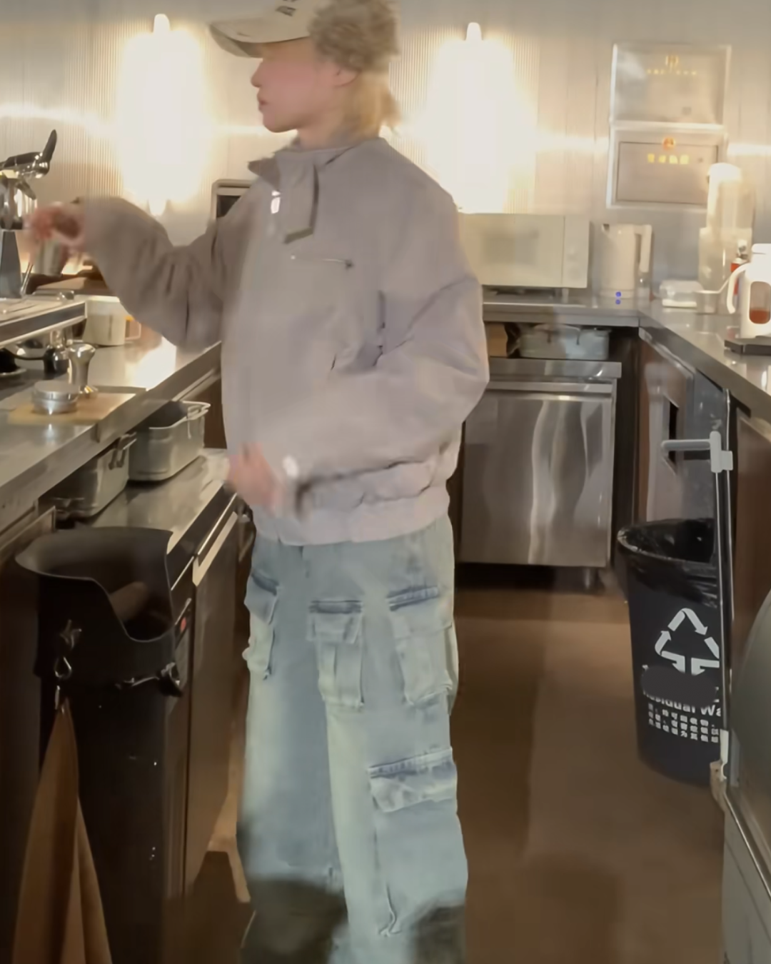 ドローコードマルチポケットワイドデニムパンツ B0078